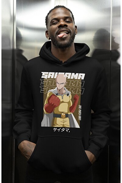 SEVBANO هودي سايتاما وان بانش مان مطبوع للجنسين قصة فضفاضة بشخصية أنمي