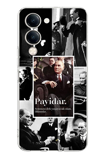 TechTree حافظة سيليكون متوافقة مع هاتف Vivo Y04 من Ataturk Payidar مطبوع