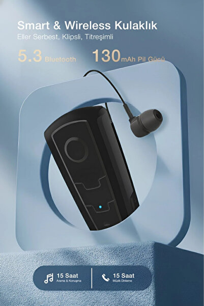 Dynego KB200 Bluetooth 5.0 Kulaklık Yeni Nesil Makaralı Ios Android Uyumlu Ti...