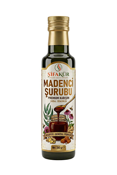 ŞİFAKÜR BİTKİSEL SAĞLIK ÜRÜNLERİ Madenci Şurubu Propolis Zerdeçal Zencefil Ve...