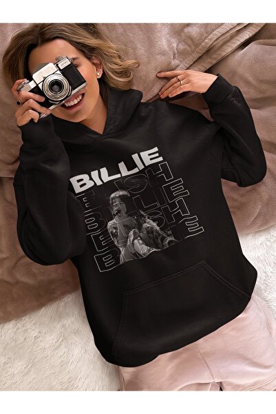 SEVBANO Billie Eilish Printed Unisex Oversize Singer Hoodie