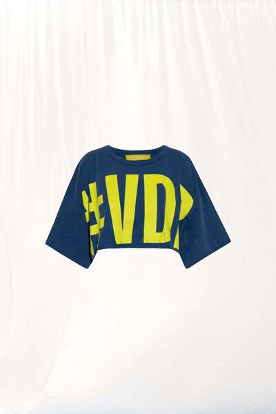 #vdr viadellerose تي شيرت أزرق سوبر كروب 17361