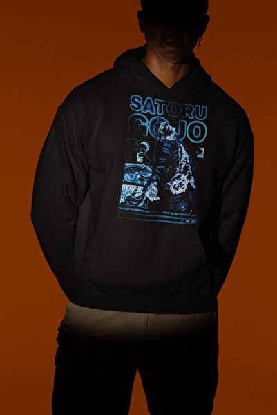 SEVBANO ساتورو جوجو جوجوتسو كايسن مطبوع هوديي أنيمي للجنسين قصة فضفاضة