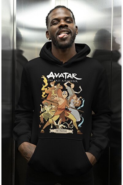 SEVBANO هودي أفاتار ذا لاست إيربندر مطبوع للجنسين قصة فضفاضة بشخصيات أنمي