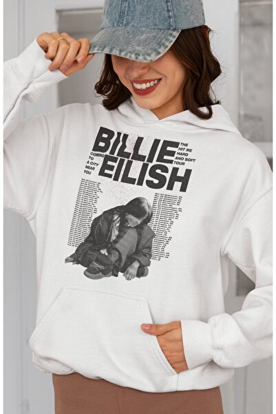 SEVBANO هودي مصمم خصيصًا من بيلي إيليش Hit Me Hard And Soft مطبوع للجنسين قصة...