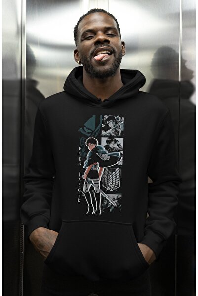 SEVBANO هودي إيرين ييغر أتاك أون تايتن مطبوع للجنسين قصة فضفاضة بشخصيات أنمي