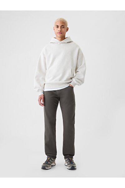 GAP Erkek Gri Straight Fit City Jean Pantolon