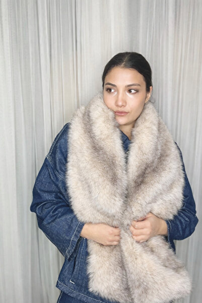 laviyonsa Pinterest Fur Scarf & Shawl Double Sided Fur 160*20 cm