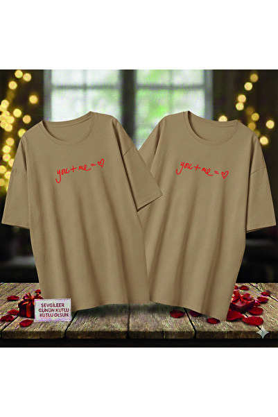 Advantage You + Me = Heart Printed Lover Combination (the Product Is 1 Piece)...