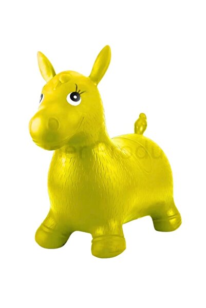 Zera Şişme Eşek Zıp Zıp Oyuncak 50x55 cm Sevimli Hayvan Figürlü Çocuk Bebek