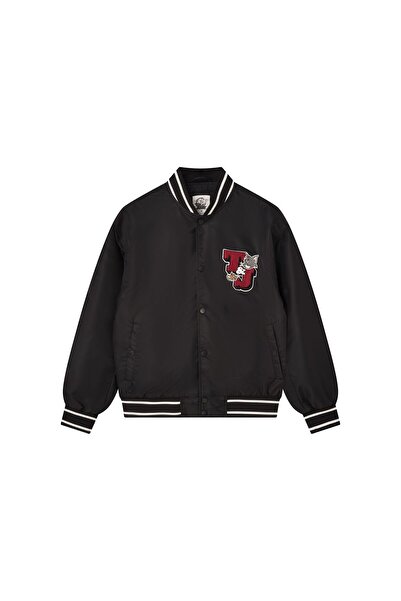 Giordano جاكيت رجالي من النايلون المبطن بتصميم توم وجيري