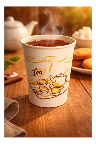 Generic Disposable Paper Tea Cups – 100 Pieces Pack