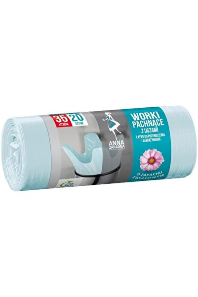 Anna Set of 9 x 20 Anna Scented Cleaning Bags, Turquoise, 35 l