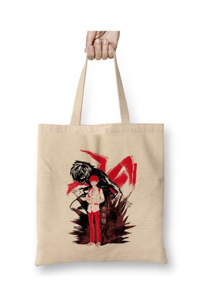 Toyaso Tokyo Ghoul Inner White Cloth Bag Long Handle Shopping Bag Beach Bag