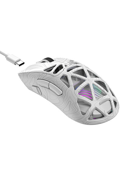 Havit Gamenote MS1043WB Kablosuz Gaming Mouse – 24K DPI, 2.4GHz + BT5.3 + Type-C, Hafif Tasarım, RGB
