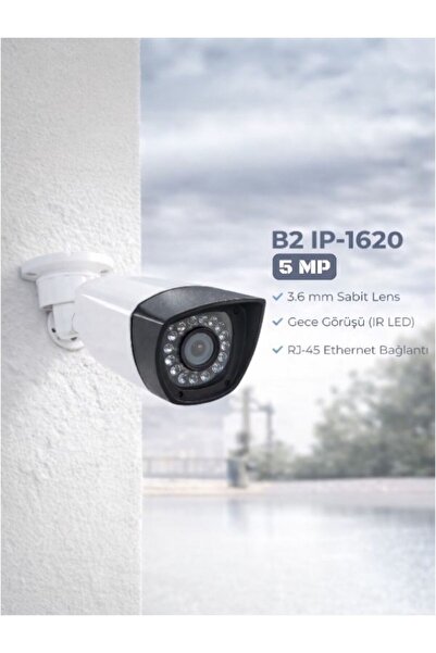 B2 IP-1620 -5MP- IP Bullet Güvenlik Kamerası | 3.6mm Lens | Gece Görüşlü | Dı...