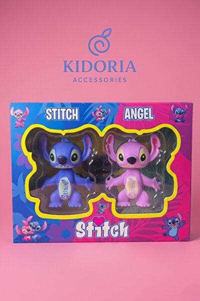 Kidoria Stitch ve Angel İkili Figür Seti - Çocuklar İçin Sevimli Oyuncak Paketi