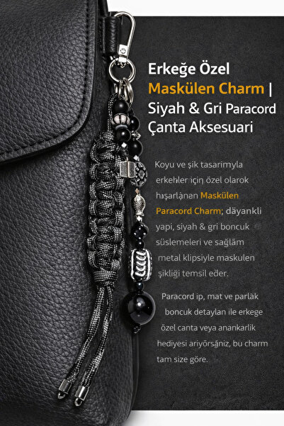 She Sells Masculine Charm for Men |   Paracord Charm Keychain Car Keychain (U...