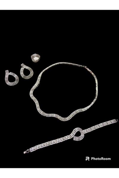 FASHION Silver bracelet with a wristband and beads