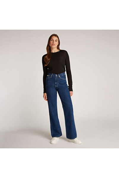 Calvin Klein Kadın Mavi Pantolon