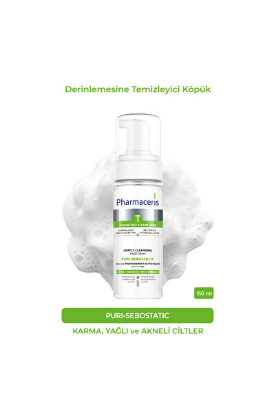 Pharmaceris Puri-Sebostatic | Derinlemesine Temizleyici Köpük (150 ml)