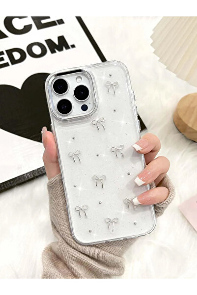 Jetmobil iPhone 16 Pro Max Compatible 3D Bow Toy Design Camera Protruding Sil...