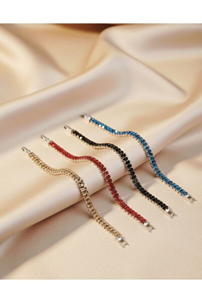 Style Double-Row Rhinestone Crystal 4 Pcs Bracelets