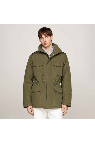 Tommy Hilfiger Erkek Haki Mont