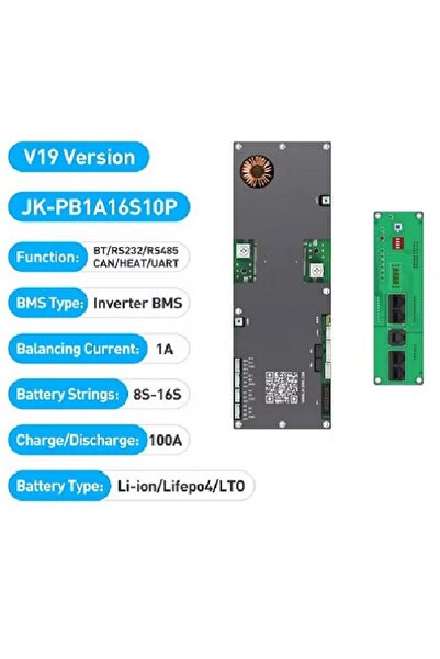 JIKONG Egalizator baterii Smart BMS JK CAN RS485 Bluetooth 100A /150A/200A/30...