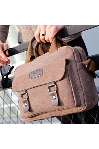 Null Store Trendy Small Shoulder Bag for Men and Women - Brown