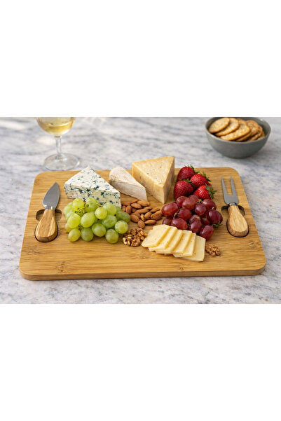 Kristal Çatal Bıçaklı Sunum Tahtası