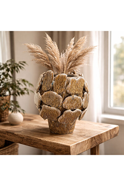 Lorena Home Decor Seramik Mantar Vazo