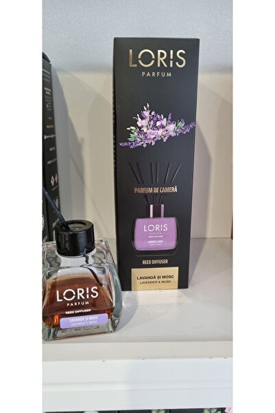 Loris Room perfume with sticks, room air freshener Lavender and Musk, 120ml