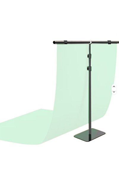 AZT 100x200cm Fon Perde Tutucu PVC Background Backdrop Çekim Standı T Stand Bar