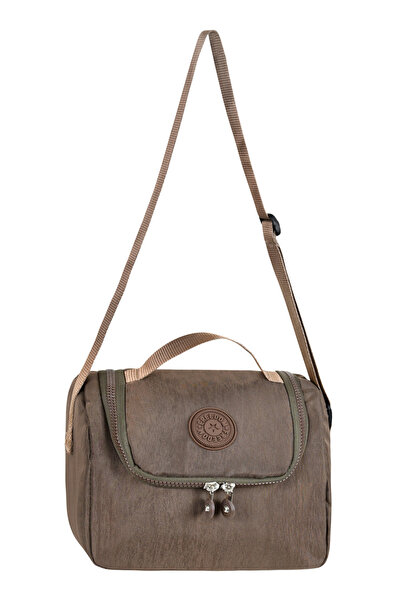 Çanta Trend Crinkle Fabric Thermal Lunch Bag – Heat Insulated, Aluminum Inner...