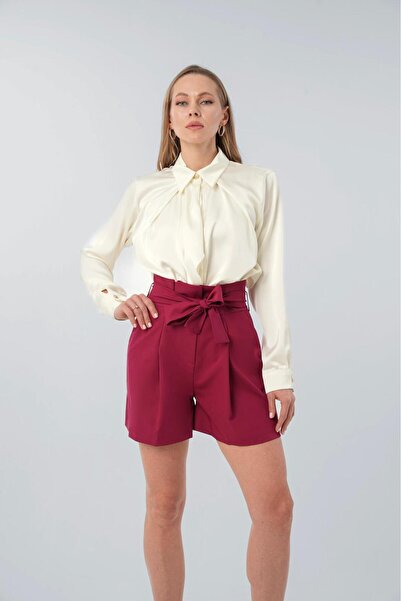 PATRONIZE CREATING YOUR STYLE Ekru Şal Detay Dökümlü Gömlek