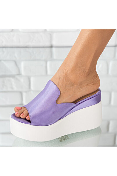 Sofia Store Women's slippers made of satin material Magnolia