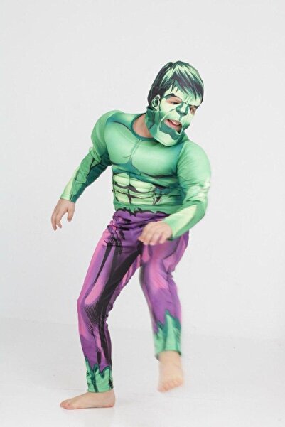 BADR Costum HULK Musculos Mască de supererou
