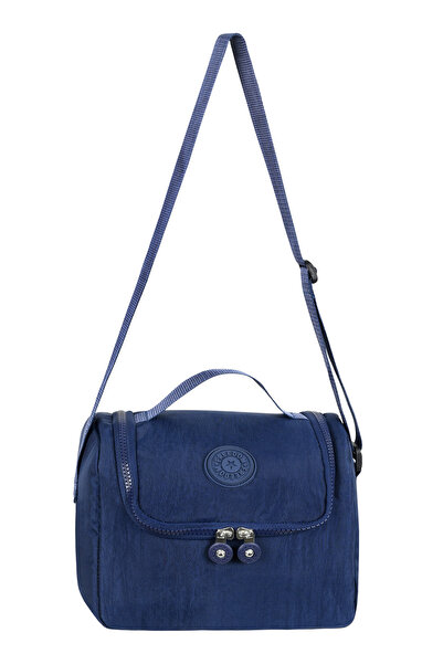 Çanta Trend Crinkle Fabric Thermal Lunch Bag – Heat Insulated, Aluminum Inner...