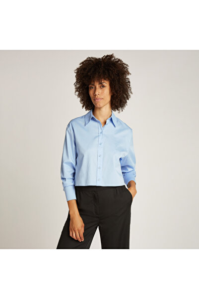 Calvin Klein Kadın Mavi Gömlek