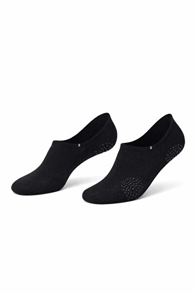 AnoaSales Non-slip socks, Set of 2 pairs, Black, 35-41