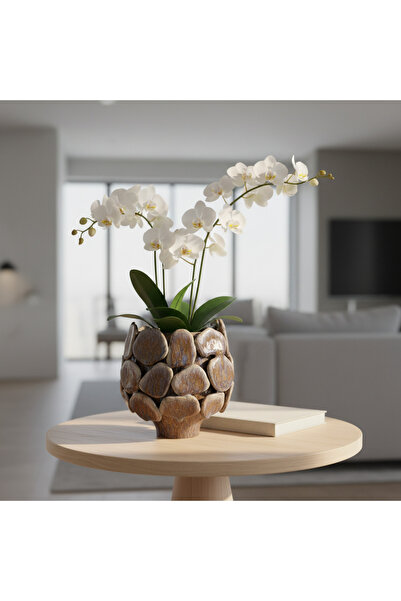 Lorena Home Decor Seramik Mantar Vazo