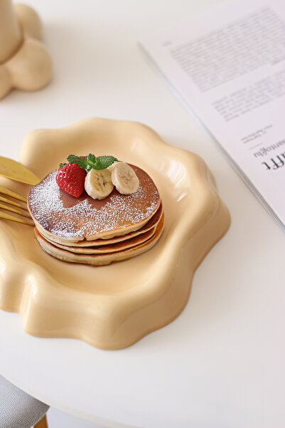 SİNEM YAMAN HOME Vanilla Ceramic 17cm Serving/Dessert/Appetizer/Presentation ...