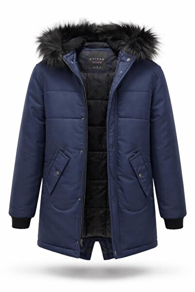 CLASSİCS MEN Slim Fit Windproof Fiber Filled Coat