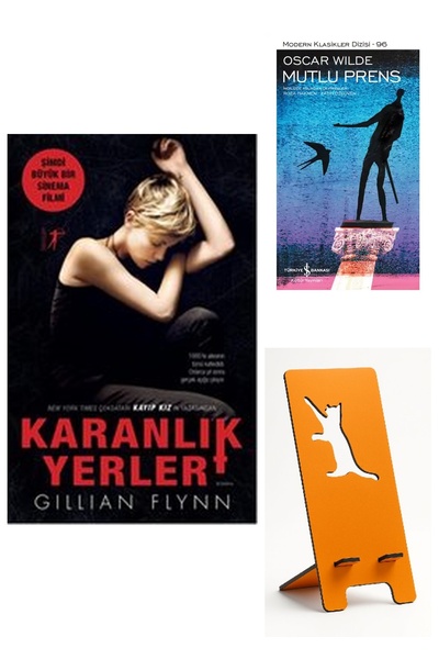 TÜRKİYE İŞ BANKASI KÜLTÜR YAYINLARI Karanlık Yerler - Gillian Flynn + Mutlu P...