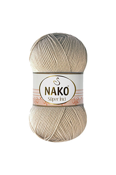 NAKO Super Pearl - 1199 Paper Bag - Pack of 5 - 100Gr/260M - Hand Knitting Ya...