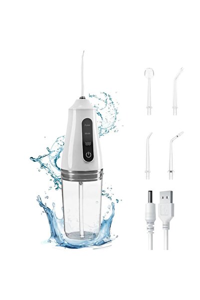 OEM Portable Oral Irrigator – 4 Specialized Nozzles, 3 Modes, Cordless, Recha...