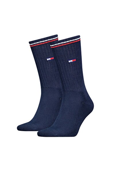 Tommy Hilfiger TH UNI TJ SOCK 2P FL Uniseks Lacivert Çorap - S701228222