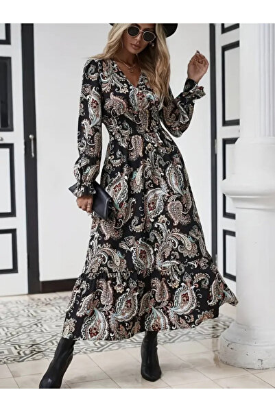 DRESSIFY WOMEN’S FASHION Women's Long Sleeve Double-Breasted Collar Elastic W...