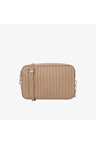 Calvin Klein Mini Camera Kadın Bej El Çantası
